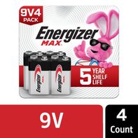 Energizer MAX 9V Batteries , 9 Volt Alkaline Batteries