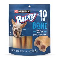 Purina Busy Bone Adult Toy Breed Dog Chew Bone Treats, Tiny