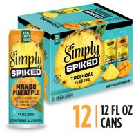 Simply Spiked Tropical Variety Pack Tropical Variety Pack Alcohol Beverage 5.0% ABV, 12 Pack, 12 fl oz Cans