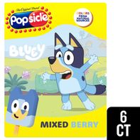 Popsicle Bluey Frozen Confections Bars, 6 CT