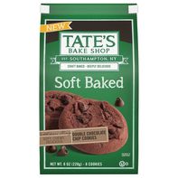 TATE'S Soft Baked Cookies, Double Chocolate Chip 8 oz