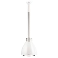 simplehuman 5.66" White Rubber Plunger With Storage Caddy Included 18.1" Handle