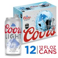 Coors Light American Light Lager Beer, 4.2% ABV, 12-pack, 12-oz beer cans