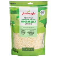 Giant Eagle Mozzarella Shredded A Classic Italian Style Cheese