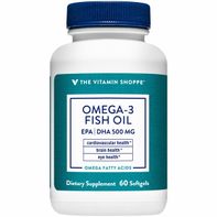 The Vitamin Shoppe Omega 3 Fish Oil 1,000 MG - EPA 300mg / DHA 200mg (60 Softgels)