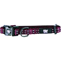 Play On Adventure Nylon Reflecting Dog Collar, XS - Wine