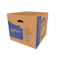 Lowe's 18-in W x 16-in H x 18-in D Classic Medium Cardboard Moving Box with Handle Holes