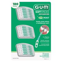 GUM Soft-Picks Advanced Mint, 180-count