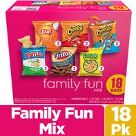 Frito Lay Snacks Family Fun Mix Variety Packs, 18 Count
