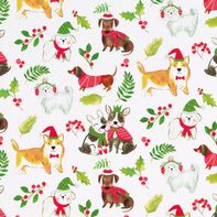 Mara-Mi Wrap Christmas Pups Wrapping Paper, 10 ft x 30 in