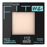 Maybelline Matte + Poreless Pressed Face Powder Makeup, Natural Ivory