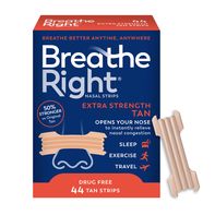 Breathe Right Nasal Strips, Tan, Extra Strength, Drug Free