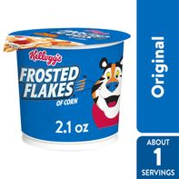 Kellogg's Cold Breakfast Cereal Cup, 8 Vitamins and Minerals, Kids Snacks, Original,  Cup (1 Cup)