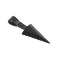 Bead Landing Arrow Pendan - Black - 53 x 17 mm