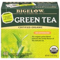 Bigelow® Organic Decaffeinated Green Tea Bags