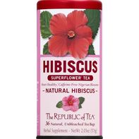 The Republic of Tea Natural Hibiscus SuperFlower Herbal Tea