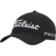 Titleist Men's Tour Breezer Golf Hat, One Size - Black/White