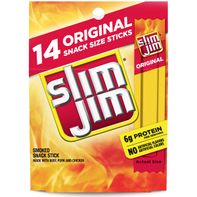 Slim Jim Smoked Meat Sticks, Original Flavor