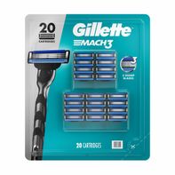 Gillette Mach3 Razor Blades for Men, 20ct Razor Blade Refills