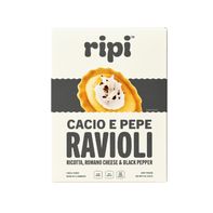 Ripi Cacio e Pepe Ravioli with Black Pepper, Romano & Parmesan Cheese