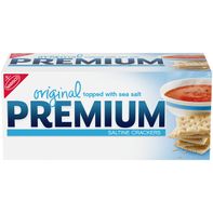 Premium Original Saltine Crackers, Lunch Snacks 16 oz
