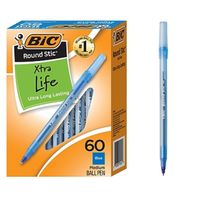 BIC Ball Pens, Xtra Life, Blue Ink, Medium - 1.0 mm