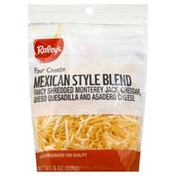 Raley's Four Cheese Mexican Style Blend Fancy Shredded Monterey Jack Cheddar Queso Quesadilla And Asadero Cheese