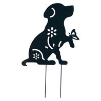 Belavi Animal Silhouette Stake, Dog