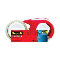 Scotch Heavy Duty Shipping Packaging Tape With Dispenser - Clear - 1.88" x 54.6 Yard