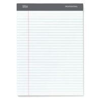 Office Depot Professional 50-Sheets Ruled Legal Pad - White - 8-1/2" x 11-3/4"