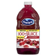 Ocean Spray 100% Juice, Cranberry, No Sugar Added