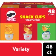 Pringles Variety Pack Potato Crisps Chips, Lunch Snacks, 48 Count