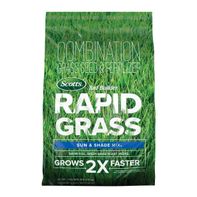 Scotts Turf Builder 16 Lbs. Rapid Grass Sun & Shade Mix Combination Seed And Fertilizer Grows Green Grass In Just Weeks