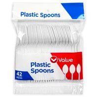 Plastic Spoons - White