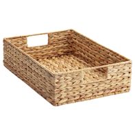 The Container Store Large Water Hyacinth Tray - Natural - 15-3/8" x 10-1/4" x 3-7/8" h
