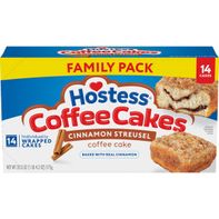 Hostess Coffee Cakes, Cinnamon Streusel Snack Cakes