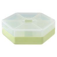 Melii Hexagon Snackle Box, Green
