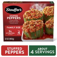 Stouffer's Stuffed Peppers Family Size Frozen Stuffed Peppers Easy Family Frozen Dinner