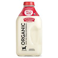 Straus Family Creamery Organic, Whole Milk - Cream Top
