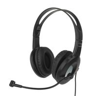 Ativa Wired Headset With Adjustable Microphone - Black