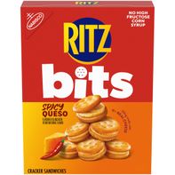 Ritz Bits Spicy Queso Cheese Sandwich Crackers, Snacks For Kids And Adults, Lunch Snacks 8.8 oz