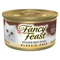 Purina Fancy Feast Tender Beef Feast Classic Grain Free Wet Cat Food Pate