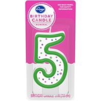 Kroger® Numeral #5 Birthday Candle