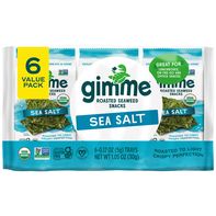 gimMe Organic Sea Salt Roasted Seaweed Snack