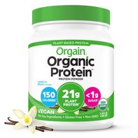 Orgain Organic Vegan 21g Protein Powder, Vanilla Bean