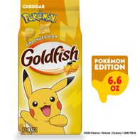 Pepperidge Farm Goldfish Pokémon Pikachu Cheddar Cheese Baked Snack Crackers