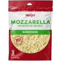 Meijer Italian Style Mozzarella Low-moisture Part-skim Shredded Cheese