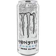 Monster Energy Ultra Monster Energy, Zero Ultra, Sugar Free Energy Drink, 16 Fl Oz