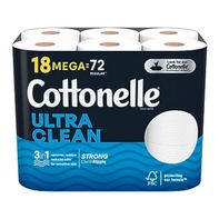 Cottonelle 1 Ply Ultra Clean Toilet Paper - White