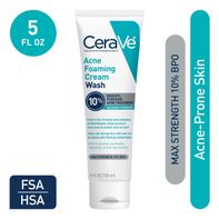 CeraVe Acne Foaming Cream Wash with 10% Benzoyl Peroxide